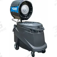 POWER BREEZER Portable Misting Cooler: 126,500 BtuH Cooling Capacity, 50 sq ft to 2,827 sq ft (MPN PB4TITAN). Key specifications — Voltage: 110V AC; Brand: POWER BREEZER.