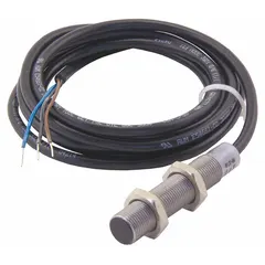 EATON Inductive Cylindrical Proximity Sensor: Non-Terminated Cable, Shielded, 3 Wires, 10-30V DC, NO (MPN E57G-12SPN2-C2). Key specifications — Brand: EATON; AC Supply Voltage Rating: Not Rated; DC Supply Voltage Rating: 10-30V DC.