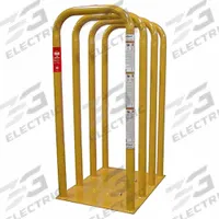 AME Tire Inflation Cage: Tire Inflation Cage, 4-Bar Cage, 172 lb Wt, 57 in Overall Ht, 32 in Base Lg (MPN 24440). Key specifications — Compatible Tire Type: OTR Tires; Brand: AME.