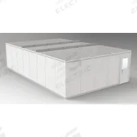 PORTA-FAB Modular In-Plant Office: 32 ft x 20 ft x 8 ft, 4 Walls, Vinyl-Covered Drywall, Gray (MPN GV2032G). Key specifications — Brand: PORTA-FAB; Sound Transmission Coefficient: STC 31; Frame Material: Steel.