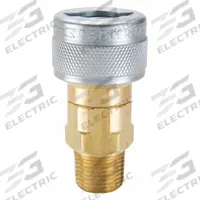 PARKER Quick Connect Hose Coupling: 1/2 in Body Size, Socket, Push-to-Connect, Brass/Steel, MNPT (MPN TL-501-8MP). Key specifications — attr303824: PARKER; attr297399: Brass; attr297398: Push-to-Connect.