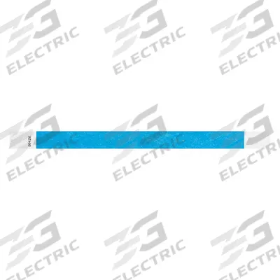 ID Wristband: No Legend, 10 in Overall Lg, 3/4 in Overall Wd, Tyvek, Blue - Security Wristbands