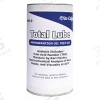 NU-CALGON Acid Test Kit: Mail-In, Acid Level/Moisture Content/Spectrochemical Analysis/Viscosity (MPN 4996-0). Key specifications — Includes: Metal Container for Sample; For Lubricant Type: Polyol Ester; Brand: NU-CALGON; Indication Method: Detailed Report; Test Type: Acid Level; Product Type: Acid Test Kit.