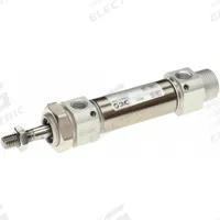 SMC Round Body Cylinder: 20 mm Bore, 25 mm Stroke, Non-Repairable, Stainless Steel, Basic Mounting (MPN CDM2B20-25AZ1). Key specifications — attr1122958: Rotating Rod; attr942235: Carbon Steel; attr942202: SMC; attr942209: Aluminum; attr942227: Basic; attr942243: CM2-Z1.