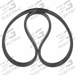 DAYTON Banded V-Belt: 2/B104, 2 Ribs, 107 in Outside Lg, 15/16 in Top Wd, 13/32 in Thick (MPN 54TY01). Key specifications — Belt Material: Rubber Compound.