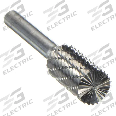 APPROVED VENDOR Carbide Bur: Cylinder with End Cut, SB-9, Double Cut, 1" x 1" Head - Double-Cut End-Cut Cylinder Burs