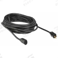 APPROVED VENDOR Extension Cord: Outdoor Use, 50 ft Lg, Outlet, 5-15P, 12/3, SJTW, Black, 125V AC (MPN 5XFP4ID). Key specifications — Brand: APPROVED VENDOR; Temperature Rating: -40° to 221°F; NEMA Plug Configuration: 5-15P.