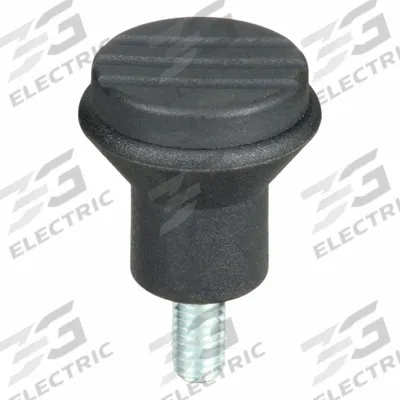 KIPP Hand Knob: Pull, Plastic w/ Steel Thread, M6 Thread, 15 mm Thread Lg - Pull Knobs with Threaded Stud