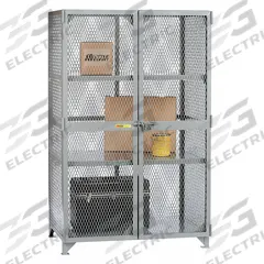 LITTLE GIANT Bulk Storage Locker: 49 in x 33 in x 78 in, 2 Fixed Shelves, Legs, Gray, Gray, Shelves (MPN SL2-3048). Key specifications — Brand: LITTLE GIANT; Body Panel Type: Ventilated; Base Type: Legs; Cabinet Color: Gray; Frame Assembled: Assembled.