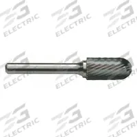 CLE-LINE Carbide Bur: Ball-Nosed Tree, SF-5, Single Cut, 1/2" x 1" Head, 1/4" Shank (MPN C17658). Key specifications — Trade Number: SF-5; Brand: CLE-LINE.