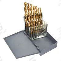 CLE-LINE Jobber Length Drill Bit Set: 15 Pc, 1/16" to 1/2" by 32nds, 135° Split Point, Fast Spiral (MPN C18701). Key specifications — attr1236168: Metal Index.