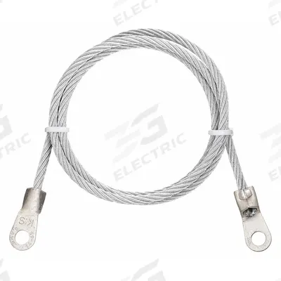 APPROVED VENDOR Bonding and Grounding Wire: (2) Terminals, 10 ft, Uninsulated - Terminated Bonding & Grounding Wires