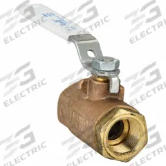 APOLLO Manual Two-Way Ball Valve: 3/4 in Size, Bronze, Straight, FNPT x FNPT, Std Port Ball Port (MPN 70LF14401). Key specifications — Brand: APOLLO; Handle: Lever.