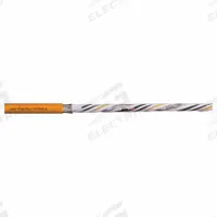 CHAINFLEX VFD Servo Motor Cable: Shielded Twisted Pr 16 AWG (1.5)/ (4) 6 AWG (16.0), Orange (MPN CF270UL1601521). Key specifications — Conductor Grouping: Shielded Twisted Pair 16 AWG/ (4) 6 AWG; Includes Ground: Yes; Overall Length: Order by the Foot; Minimum Bend Radius Factor - Fixed: 5 x OD; Minimum Bend Radius Factor - Flexible: 8 x OD; Brand: CHAINFLEX.