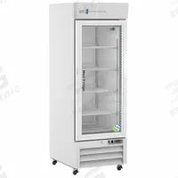 AMERICAN BIOTECH SUPPLY Pharmacy Refrigerator: 23 cu ft, Upright, 1°C to 10°C, 34 7/8 in Overall Dp (MPN PH-ABT-NSF-S23G). Key specifications — Door Opening Style: Right; Color: White; Alarm Type: Temperature; Manufacturer Part Number: PH-ABT-NSF-S23G; Brand: AMERICAN BIOTECH SUPPLY; Product Type: Pharmacy Refrigerator; Door Type: Swing Glass; Refrigerant Type: R-290.