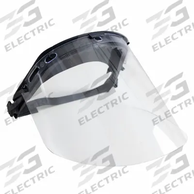 BULLARD Face Shield: Uncoated, Dielectric, Neoprene, Clear, Polycarbonate Visor Material - Bullard Face Shield Assemblies for Hard Hats