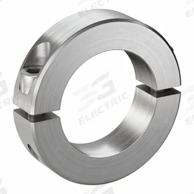 RULAND MANUFACTURING Shaft Collar: 2-Piece, Inch, Round, Clamp-On, 1 3/4 in Bore Dia - Stainless Steel Shaft Collars