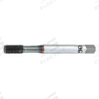 OSG Thread Forming Tap: M2.5x0.45 Metric, Bottoming Chamfer, TiCN Coated Cobalt (MPN 1410100806)
