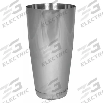 ITI Bar Shaker: 28 fl oz Capacity, 6 3/4 in Overall Ht, 1 Pieces, Stainless Steel - Furnishings, Appliances and Hospitality