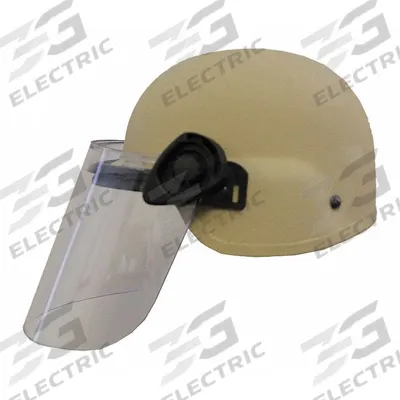 UNITED SHIELD Level IIIA Lightweight Helmet w/ Paulson Face Shield: L Fits Hat Size, Suspension