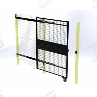 VELOX Machine Guard Door: 66 in x 58 in - Quick-Assemble Adaptable Welded-Wire Machine Guard Components