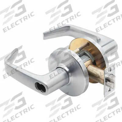 STANLEY SECURITY SOLUTIONS Door Lockset: Passage Lever Locksets, Chrome, ADA Compliant