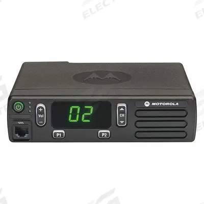 MOTOROLA Vehicle-Mounted Two-Way Radio: VHF, Analog, 40 W, 16 Channels, Numeric - VHF Business Radios