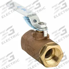 APOLLO Manual Two-Way Ball Valve: 1 in Size, Bronze, Straight, FNPT x FNPT, Std Port Ball Port (MPN 70LF14501). Key specifications — Brand: APOLLO; Handle: Lever.