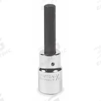 PROTO Socket Bit: 1/2 in Drive Size, Hex Tip, 5/16 in Tip Size, 3 1/4 in Overall Lg, Fixed Insert (MPN J54415/16). Key specifications — attr1204765: Fixed Insert; attr1204767: PROTO.