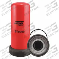 BALDWIN FILTERS Hydraulic Filter: Hydraulic Fluid, M120-2.0 Thread Size, Spin-On, 11 in Overall Ht (MPN BT9360). Key specifications — Media Material: Cellulose; Brand: BALDWIN FILTERS; Compatible Fluid Type: Hydraulic Fluid; Compatible Vehicle Make: Komatsu; Includes: O-Ring; Thread Size: M120-2.0.