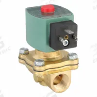 REDHAT Solenoid Valve: 2-Way, Normally Closed, 1/2 in Pipe Size, 24V DC, High Flow, Brass Body (MPN SC8210G094). Key specifications — Pipe Size: 1/2 in; Voltage: 24V DC; Brand: REDHAT.