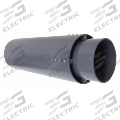 PLASTIC SUPPLY Rain Cap: PVC, For 10 in Duct Dia, 45 3/4 in Overall Lg - Rain Caps