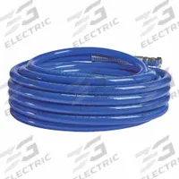 GRACO COUPLED HOSE: 3/8 in Inside Dia, 50 ft Overall Lg, Nylon, Nylon, Blue, 180°F Op Temp - Max (MPN 240797). Key specifications — Brand: GRACO; Tube Material: Nylon; Color: Blue; Compatible Media Type: Paints; Compatible with Manufacturer Model Number: Airless Sprayers; Cover Material: Nylon; Fitting Gender: Female.