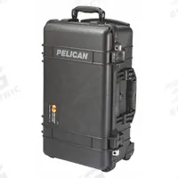 PELICAN Protective Case: 11 in x 19 3/4 in x 7 5/8 in Inside, Dividers, Black, Mobile, 13 lb Wt (MPN 1510TP). Key specifications — Closure Type: Double Throw; Brand: PELICAN; Carry-On Size: Yes.