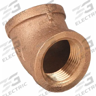APPROVED VENDOR Metal Pipe Elbow: 45° Elbow, 2 in x 2 in - Low-Pressure Threaded Pipe Fittings