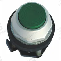 EATON Extended Push Button Operator: Non-Illuminated, Extended Profile, Metallic, 30 mm, 2NO/2NC (MPN HT8ABGF1Q1). Key specifications — Brand: EATON; Action: Momentary; Series: HT800; Push Button Material Type: Metallic.
