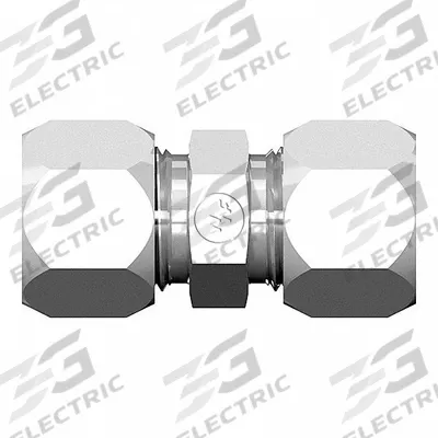 WEATHERHEAD Compression Fitting Union: 2 in OD Size, 2 1/2-12 x 2 1/2-12 Thread Size - Flareless Bite-Type Steel Compression Fittings