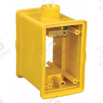 HUBBELL WIRING DEVICE-KELLEMS Portable Outlet Box: Portable Outlet Box, 1 Gangs, 1/3R - Portable Power Outlet Boxes