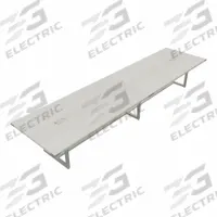 MIRELLA Conference Table: Rectangle, Fiberboard, White Ash, 47 1/4 in Overall Lg, 192 in Overall Wd (MPN MRS16WAH). Key specifications — attr987891: Traditional Leg; attr987894: Fiberboard; attr987867: Steel; attr987857: MIRELLA; attr987872: Steel.