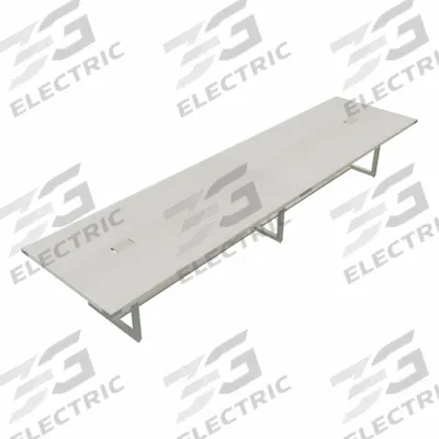 MIRELLA Conference Table: Rectangle, Fiberboard, White Ash, 47 1/4 in Overall Lg - Rectangular Conference Tables