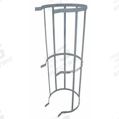 COTTERMAN Ladder Safety Cage: 2 ft Overall Ht, 29 in Inside Dia - Safety Cages for Fixed Ladders