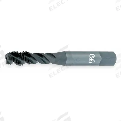 OSG Spiral Flute Tap: #6-32 UNC, H3 / 2B-3B, 3 Flute - Spiral-Flute Taps for Steel & Stainless Steel
