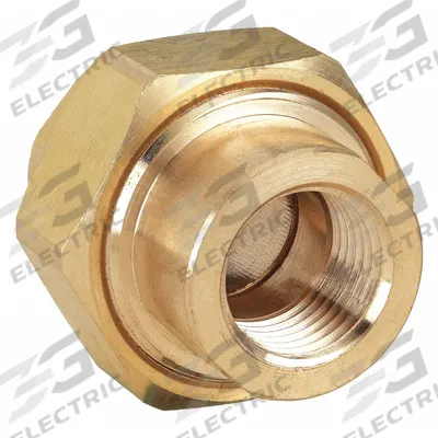 APPROVED VENDOR Metal Pipe Straight: Union, 1/2 in x 1/2 in, Class 150, Brass - Low-Pressure Threaded Pipe Fittings