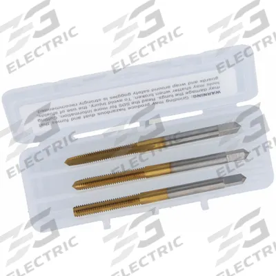 CLEVELAND Tap Kit: M2x0.4 Metric, D3 / 6H, 3 Flute - Three-Piece Hand Tap Sets