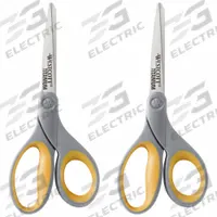 WESTCOTT Scissors: Ambidextrous, 8 in Overall Lg, Straight, Titanium Bonded, Fine, Gray, 2 PK (MPN 13901). Key specifications — attr308500: Titanium Bonded; attr308502: Gray; attr308505: Ambidextrous; attr308522: Fabric; attr324896: WESTCOTT.
