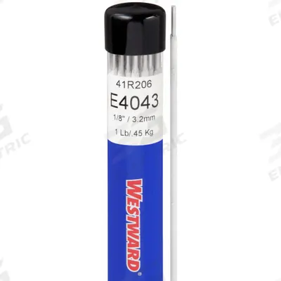 WESTWARD Stick Electrode: Aluminum, E4043, 1/8 in x 14 in - Aluminum Stick Welding Electrodes
