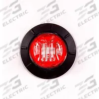 MAXXIMA Clearance Marker Light: Clearance Light, LED, Round, Surface Mount, Red, Grommet, IP67 (MPN M09300R). Key specifications — Lens Color: Red; Brand: MAXXIMA; Electrical Connection: Lead Bullet Connector; Lighting Technology: LED; Mount Type: Grommet; SAE Lens Code: PC.