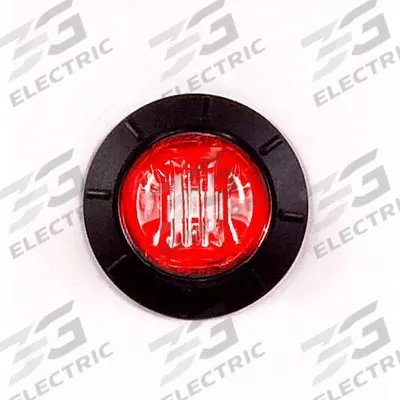 MAXXIMA Clearance Marker Light: Clearance Light, LED, Round, Surface Mount, Red - Clearance Lights
