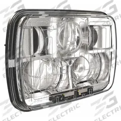 J.W. SPEAKER Headlight: Headlight, LED, Heated, High Beam/Low Beam, Recessed Mount, H4 Connector (MPN 8910 Evo 2). Key specifications — Heated: Heated; Lighting Technology: LED; Beam Type: Low Beam; Electrical Connection: H4 Connector; Mount Type: Low-Profile Panel Mount; Brand: J.W. SPEAKER; Mount Style: Recessed.