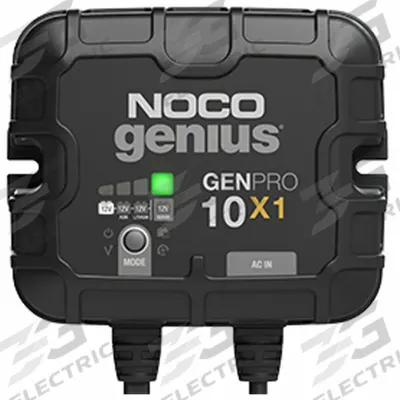 NOCO Battery Charger: Charging, Auto, For AGM/CA/EFB/Gel/Lead Acid/Lithium/MF/Wet Cell - Mounted Battery Chargers